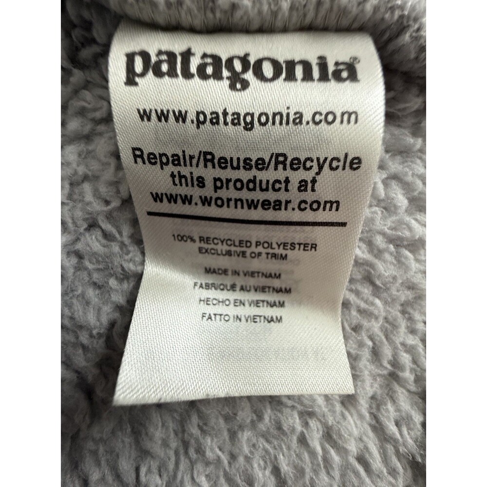 Patagonia Los Gatos 1/4 Zip Pullover Women's Large Gray Fleece Hoodie Activewear - Picture 3 of 15